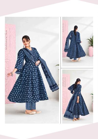 Suryajyoti Rashi Vol-3 – Anarkali Style Kurti Pant With Dupatta - Wholesale Catalog