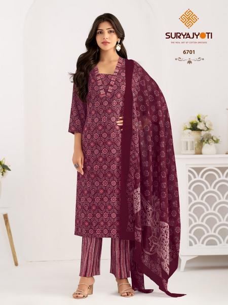 Suryajyoti Trendy Cotton Vol-67 – Dress Material - Wholesale Catalog