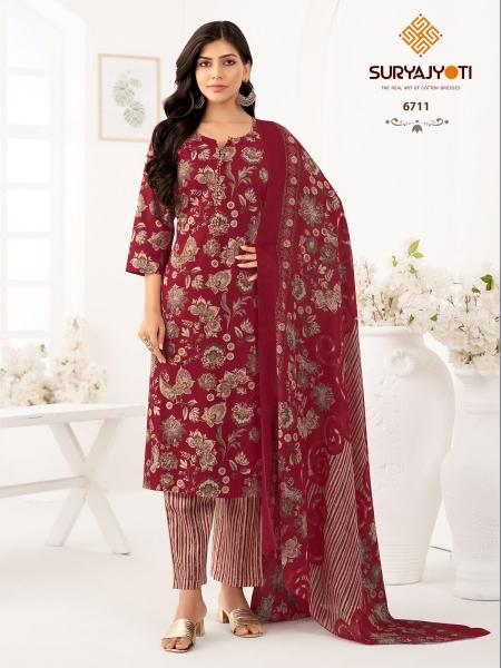 Suryajyoti Trendy Cotton Vol-67 – Kurti Pant With Dupatta - Wholesale Catalog