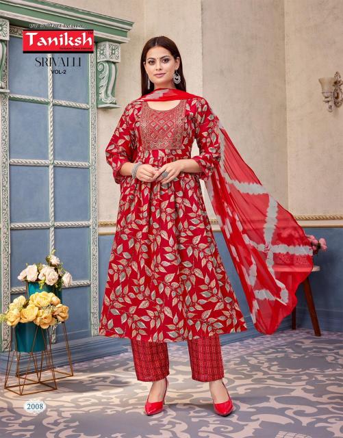 Taniksh Srivalli Vol 2 catalog w kurtis online in india