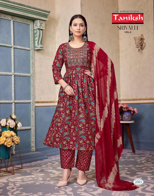 Taniksh Srivalli Vol 2 catalog w kurtis online in india