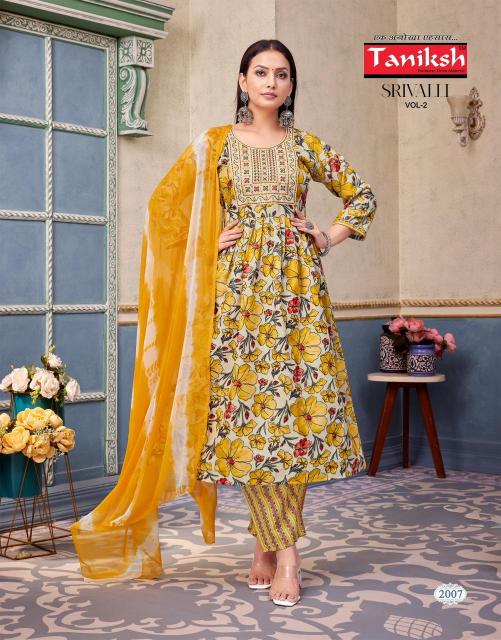 Taniksh Srivalli Vol 2 catalog w kurtis online in india