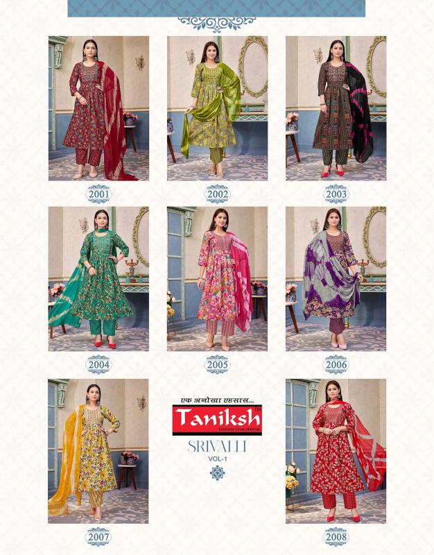 Taniksh Srivalli Vol 2 catalog w kurtis online in india