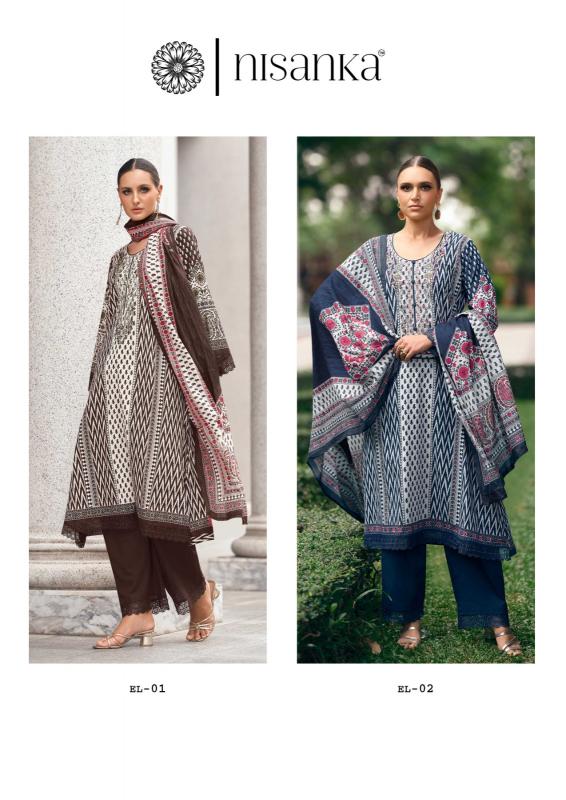 The Hermitage Shop Nisanka Elahe catalog designer salwar kameez wholesale in surat