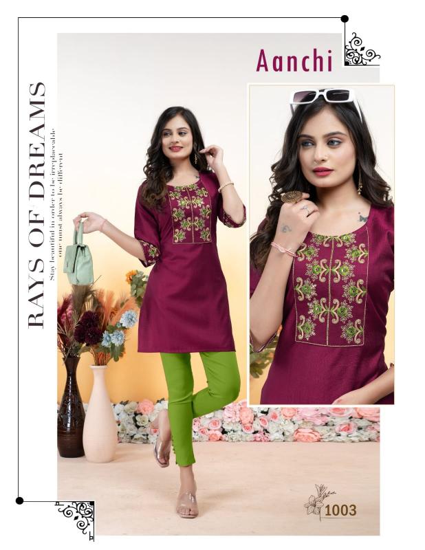Trendy Aanchi vol 4 catalog rangmanch kurti online india