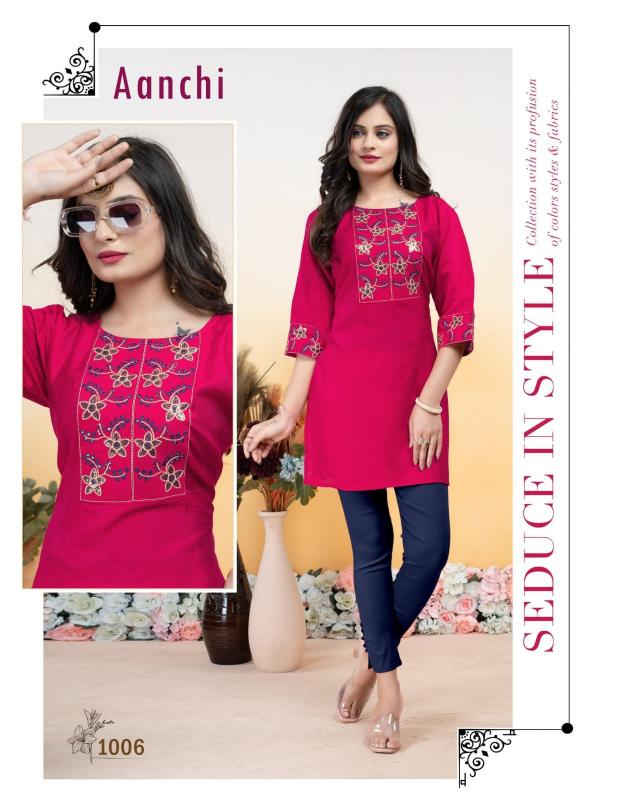Trendy Aanchi vol 4 catalog rangmanch kurti online india