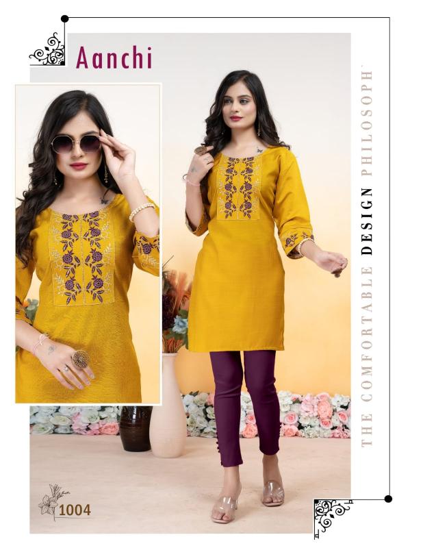 Trendy Aanchi vol 4 catalog rangmanch kurti online india