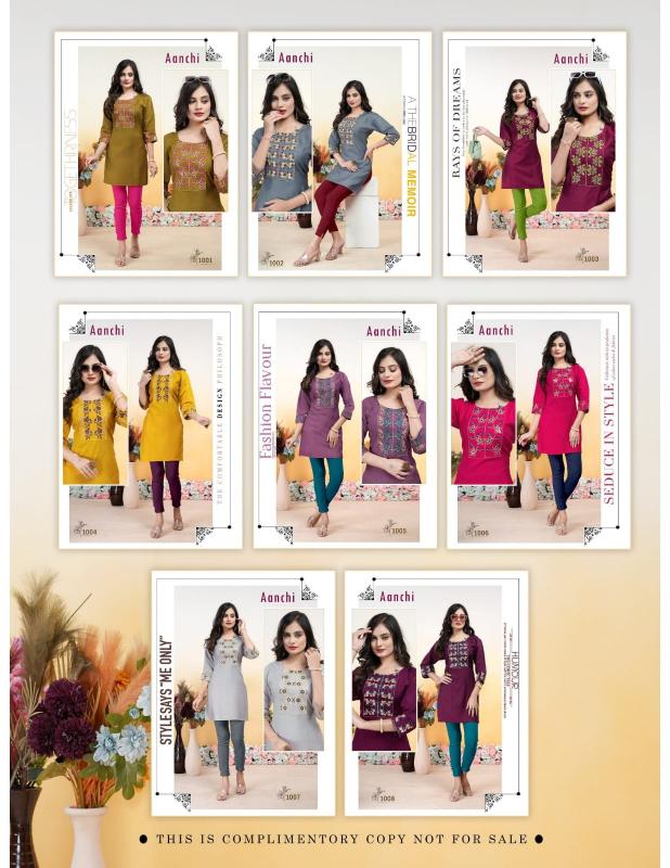 Trendy Aanchi vol 4 catalog rangmanch kurti online india