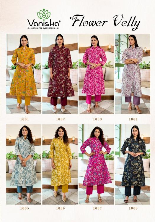 Vaniska Flower Velly Vol 1 indian ethnic kurtis