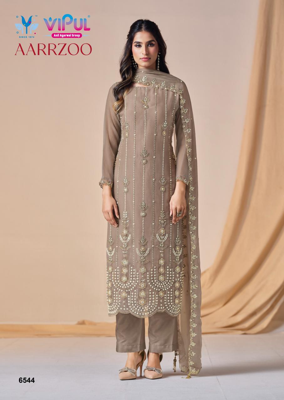 Vipul Aarrzoo catalog unstitched salwar kameez wholesalers in delhi