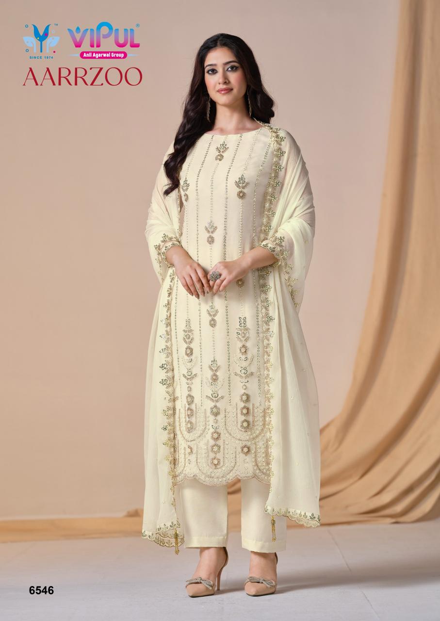 Vipul Aarrzoo catalog unstitched salwar kameez wholesalers in delhi
