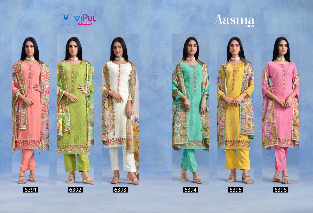 Vipul Aasma Vol 5 catalog wholesale salwar kameez online in india