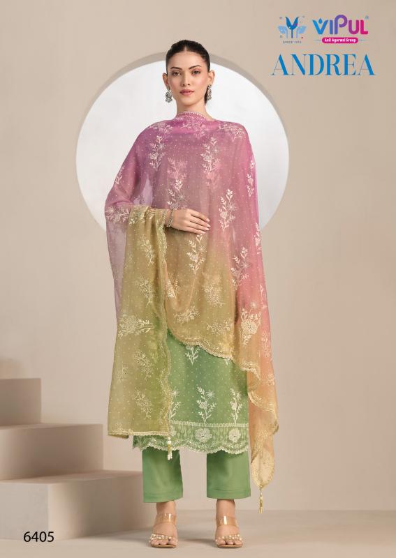 Vipul Andrea catalog designer salwar kameez at wholesale price