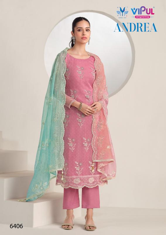 Vipul Andrea catalog designer salwar kameez at wholesale price
