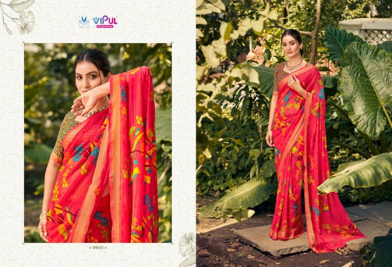 Vipul Urvashi catalog synthetic saree wholesalers surat