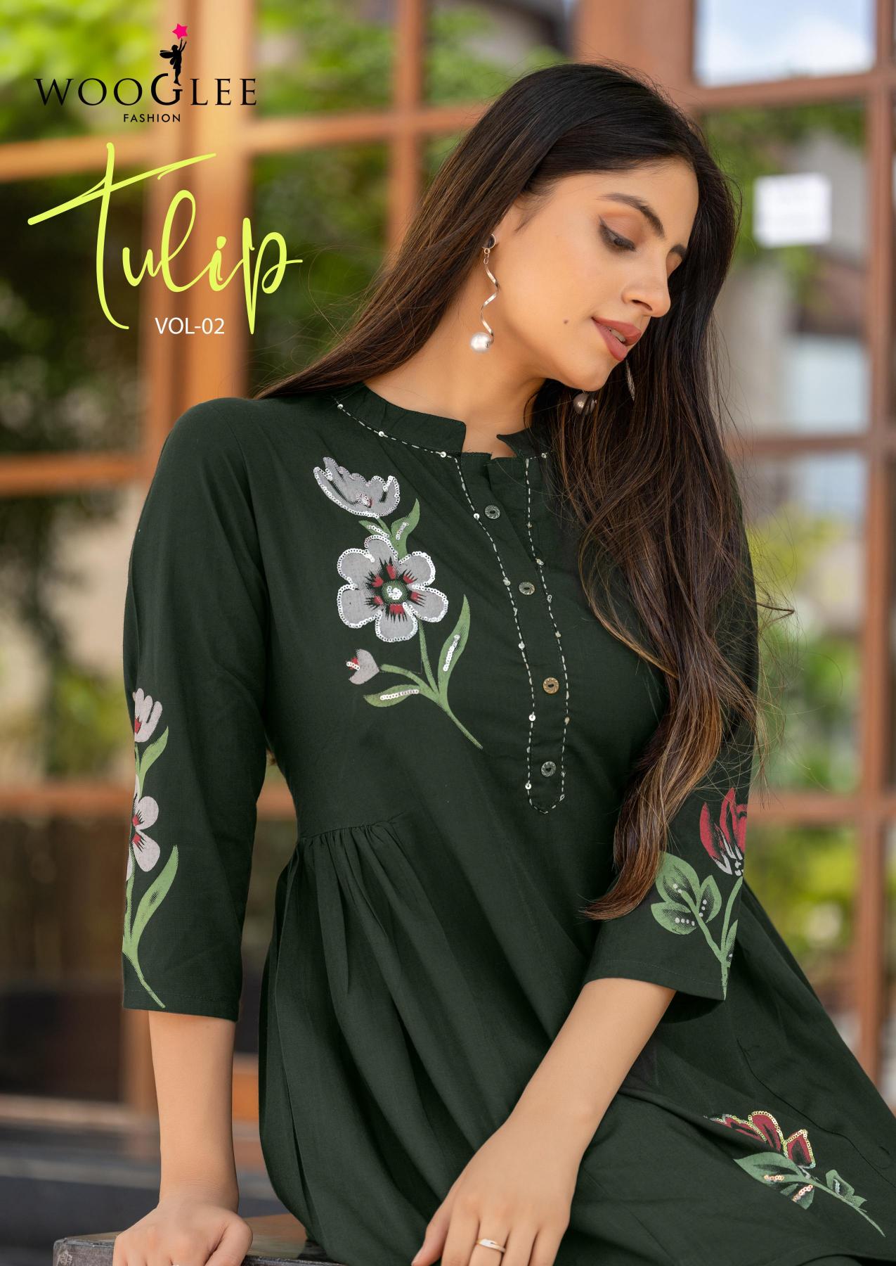Wooglee Tulip Vol 2 Catalog cord set wholesaler in surat