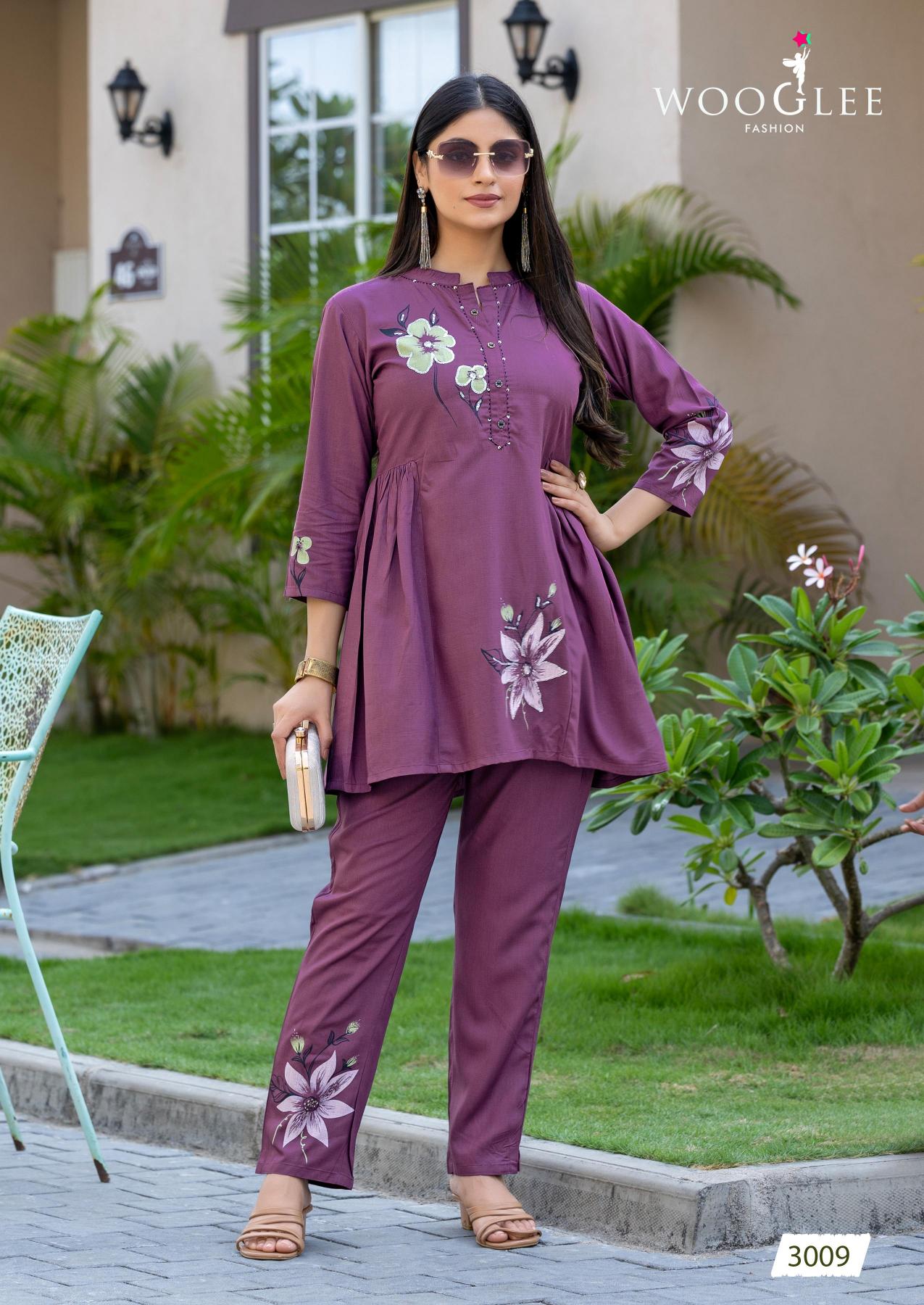 Wooglee Tulip Vol 2 Catalog cord set wholesaler in surat
