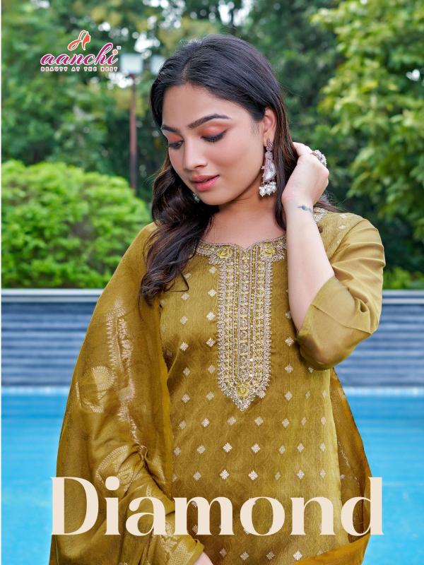 Aanchi Diamond Catalog w brand kurtis wholesale