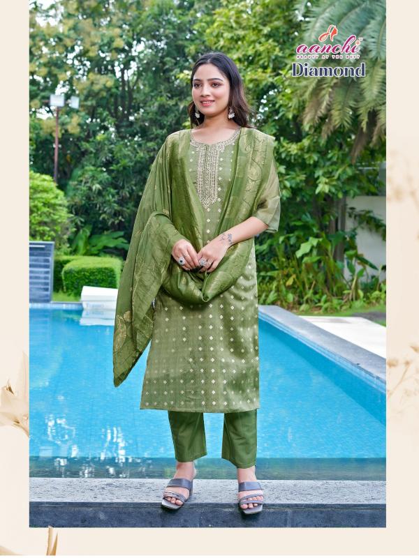 Aanchi Diamond Catalog w brand kurtis wholesale