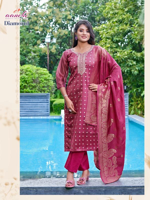 Aanchi Diamond Catalog w brand kurtis wholesale