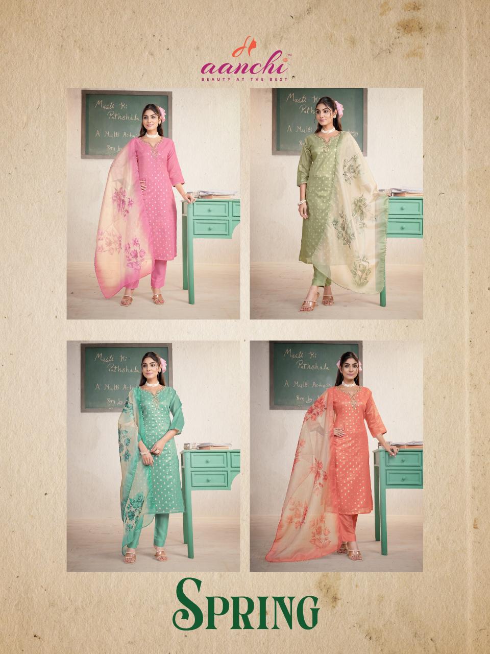Aanchi Spring catalog best kurti wholesale market in india