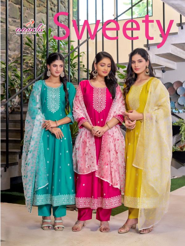 Aanchi Sweety 0.1 catalog pack of indian kurti 