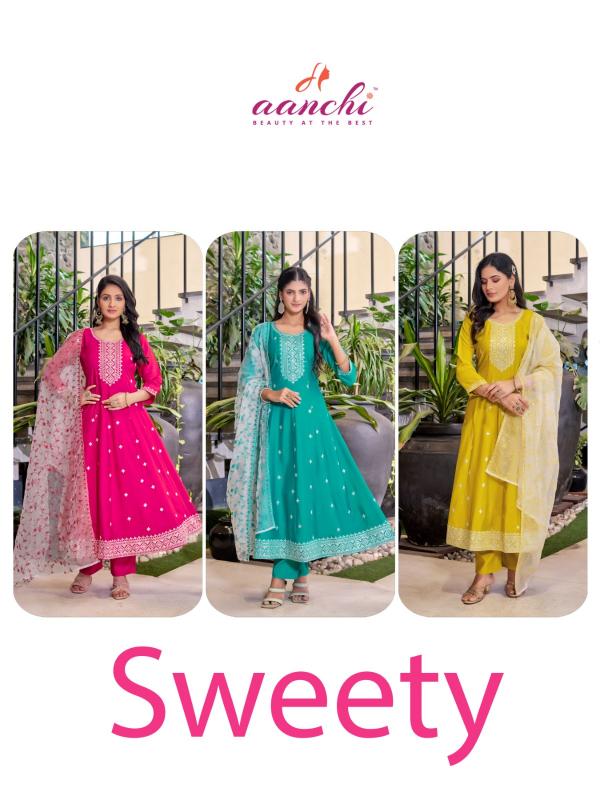 Aanchi Sweety 0.1 catalog pack of indian kurti 
