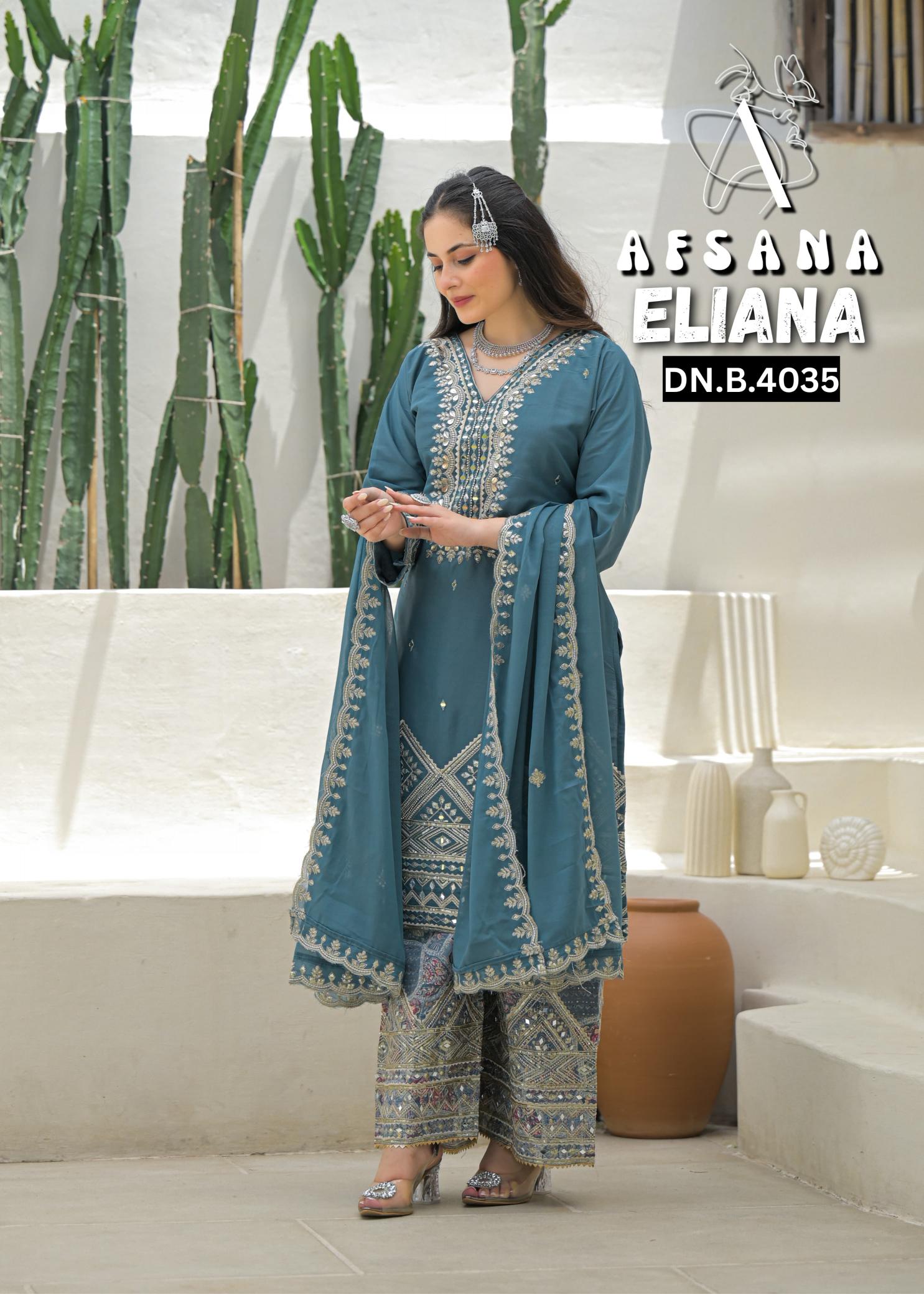 Afsana Eliana catalog readymade salwar kameez wholesaler surat