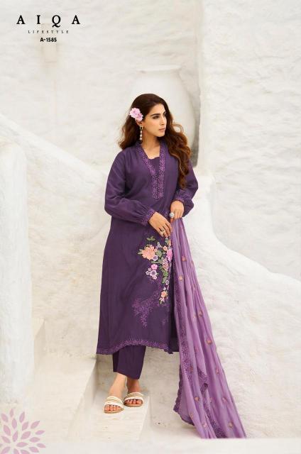Aiqa Florence catalog wholesale salwar kameez silky by alisa