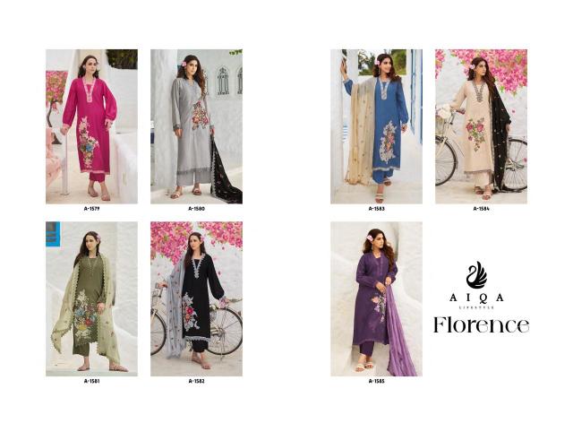 Aiqa Florence catalog wholesale salwar kameez silky by alisa