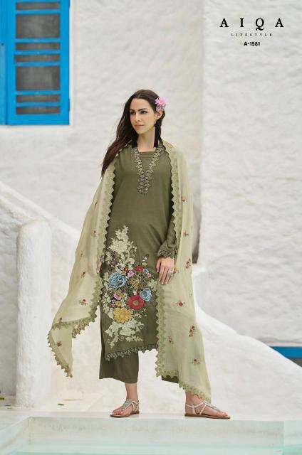 Aiqa Florence catalog wholesale salwar kameez silky by alisa
