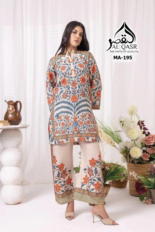 AL Qasr 195 catalog pakistani co ord set 