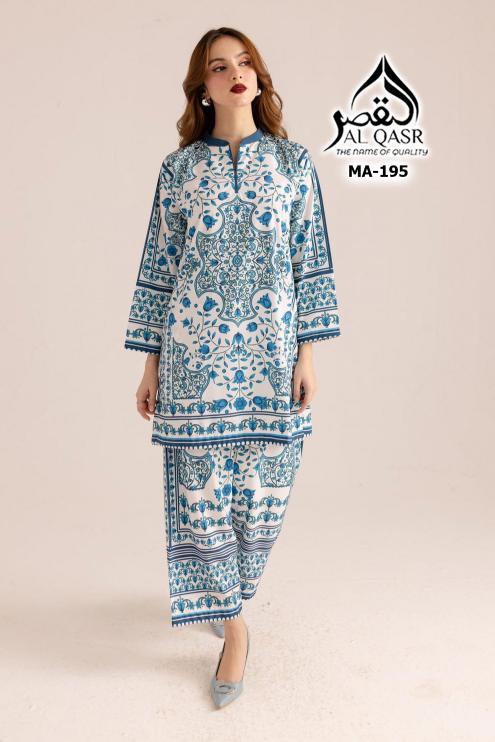 AL Qasr 195 catalog pakistani co ord set 