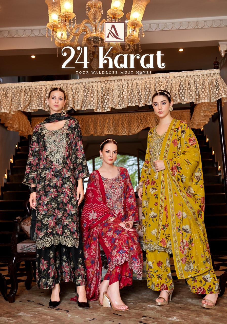 Alok 24 Karat catalog wholesale dress materials online chennai