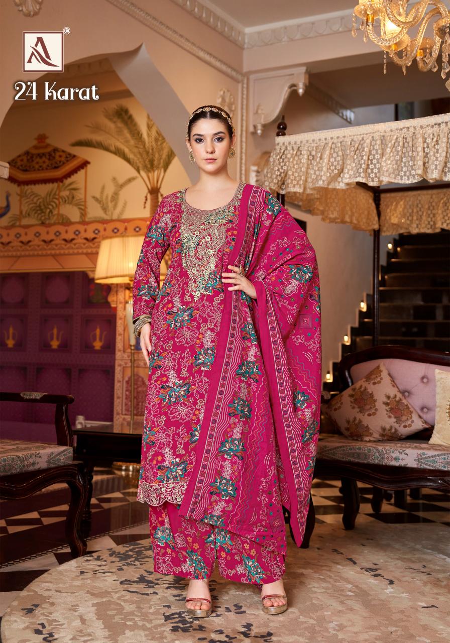 Alok 24 Karat catalog wholesale dress materials online chennai