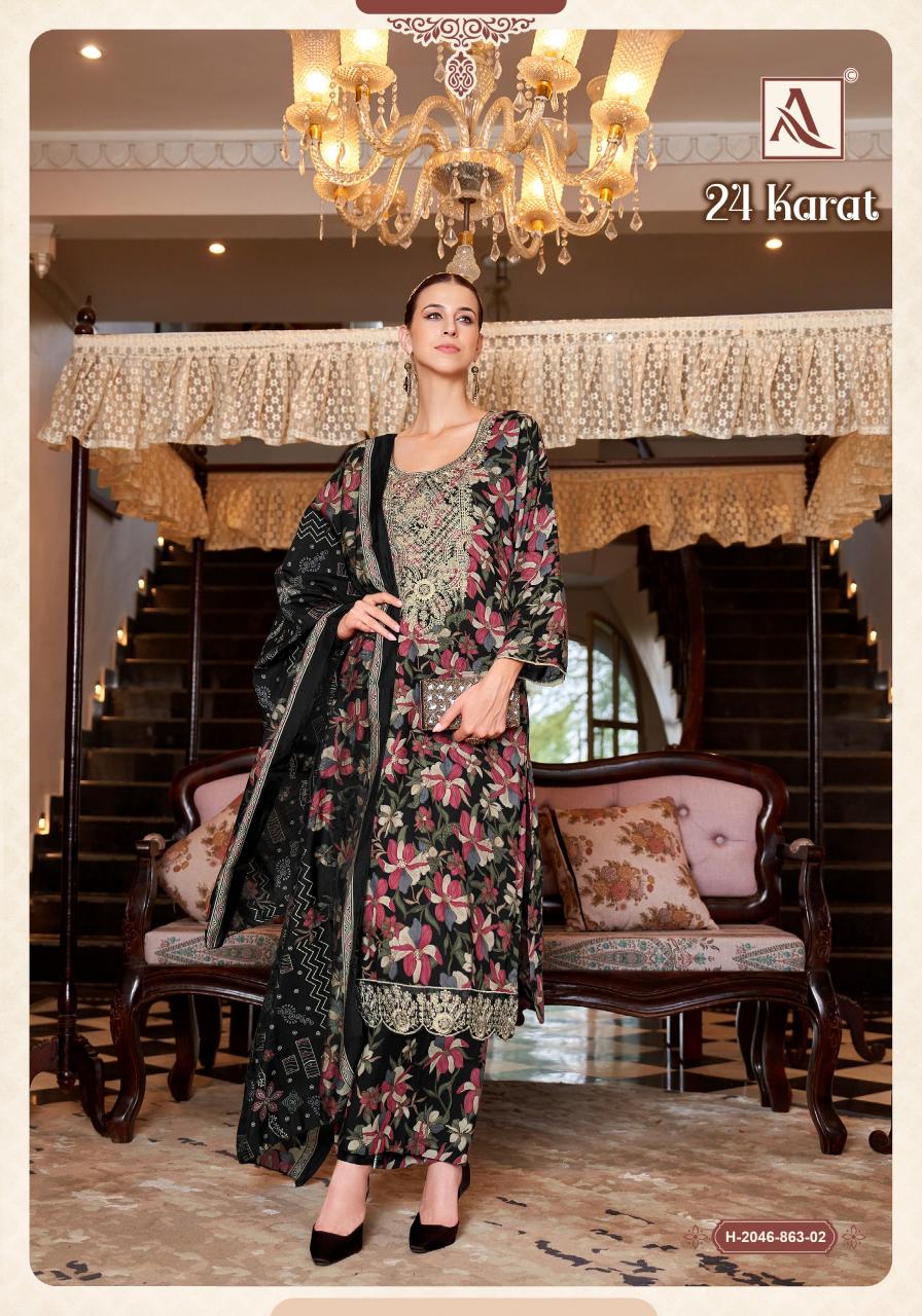 Alok 24 Karat catalog wholesale dress materials online chennai