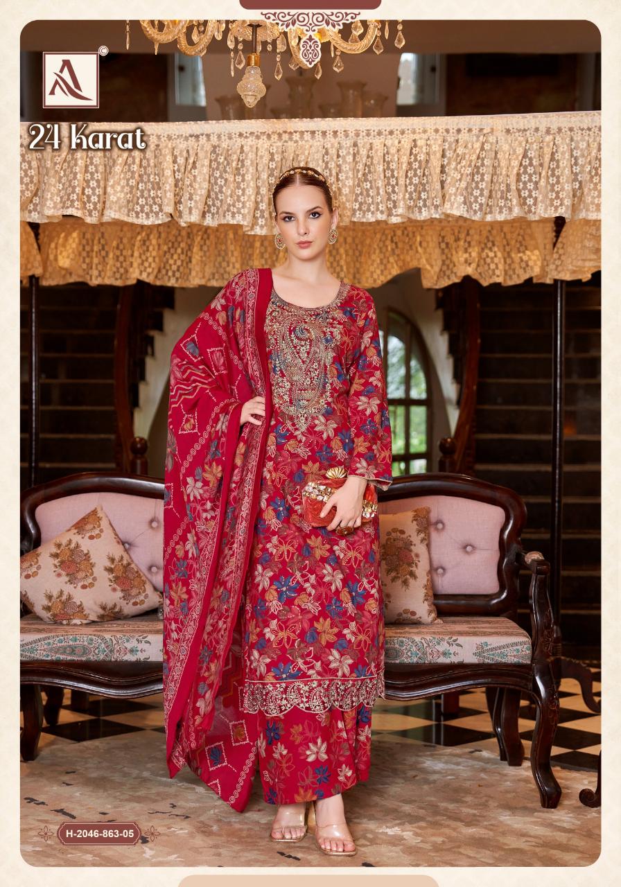Alok 24 Karat catalog wholesale dress materials online chennai