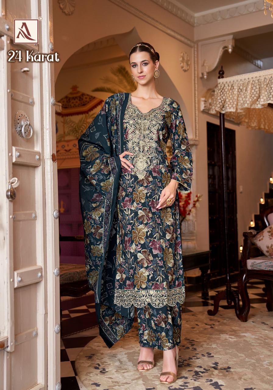 Alok 24 Karat catalog wholesale dress materials online chennai
