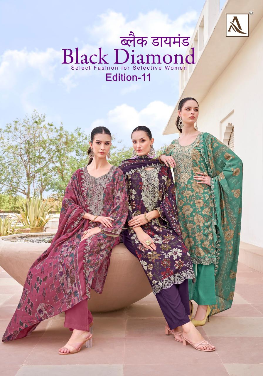 Alok Black Diamond Vol 11 Catalog wholesale ladies dress material market in surat