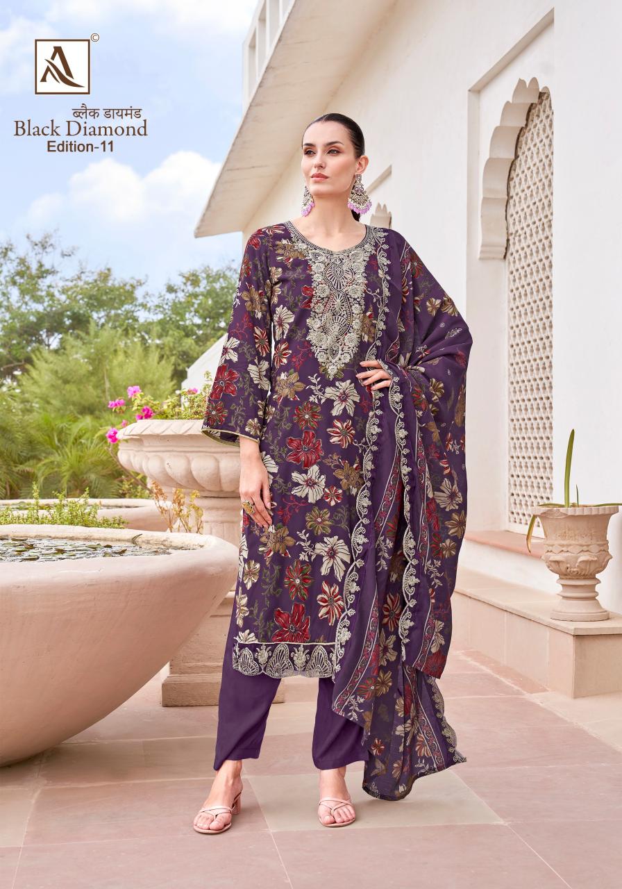Alok Black Diamond Vol 11 Catalog wholesale ladies dress material market in surat