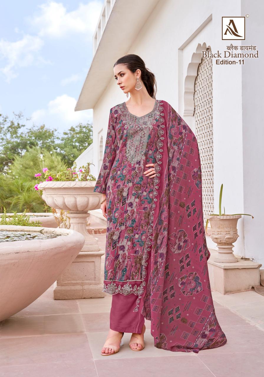 Alok Black Diamond Vol 11 Catalog wholesale ladies dress material market in surat