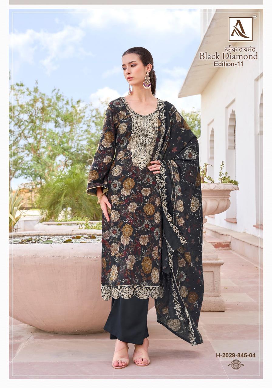 Alok Black Diamond Vol 11 Catalog wholesale ladies dress material market in surat
