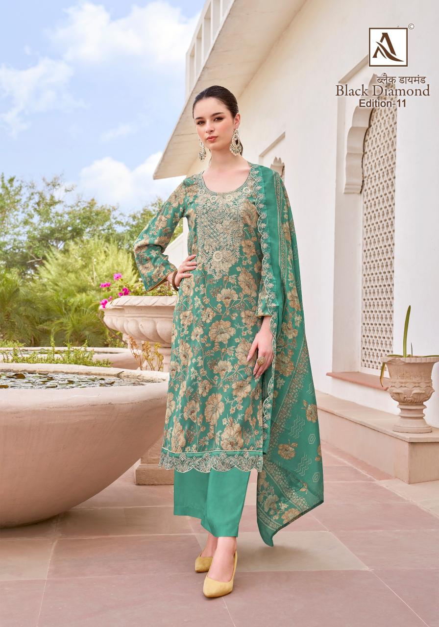 Alok Black Diamond Vol 11 Catalog wholesale ladies dress material market in surat