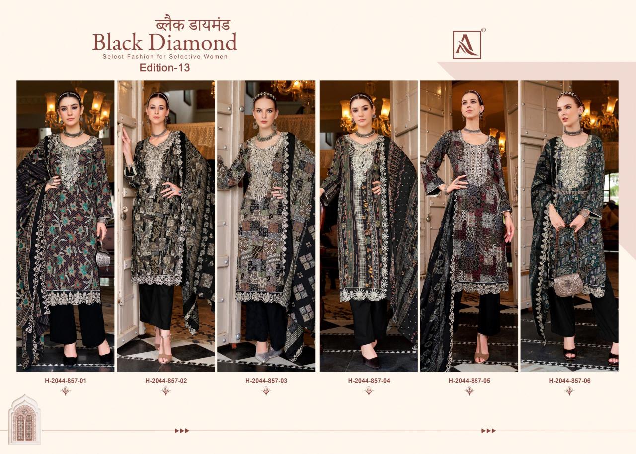 Alok Black Diamond Vol 13 Catalog dress material wholesale market