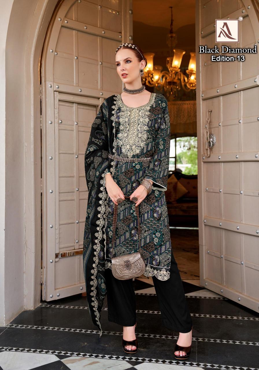 Alok Black Diamond Vol 13 Catalog dress material wholesale market