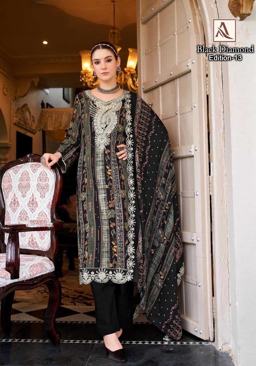Alok Black Diamond Vol 13 Catalog dress material wholesale market