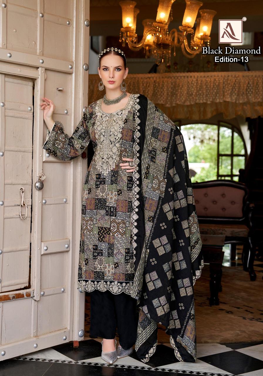 Alok Black Diamond Vol 13 Catalog dress material wholesale market