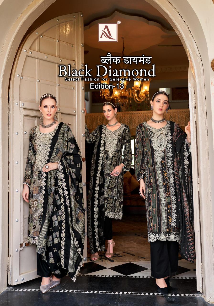 Alok Black Diamond Vol 13 Catalog dress material wholesale market
