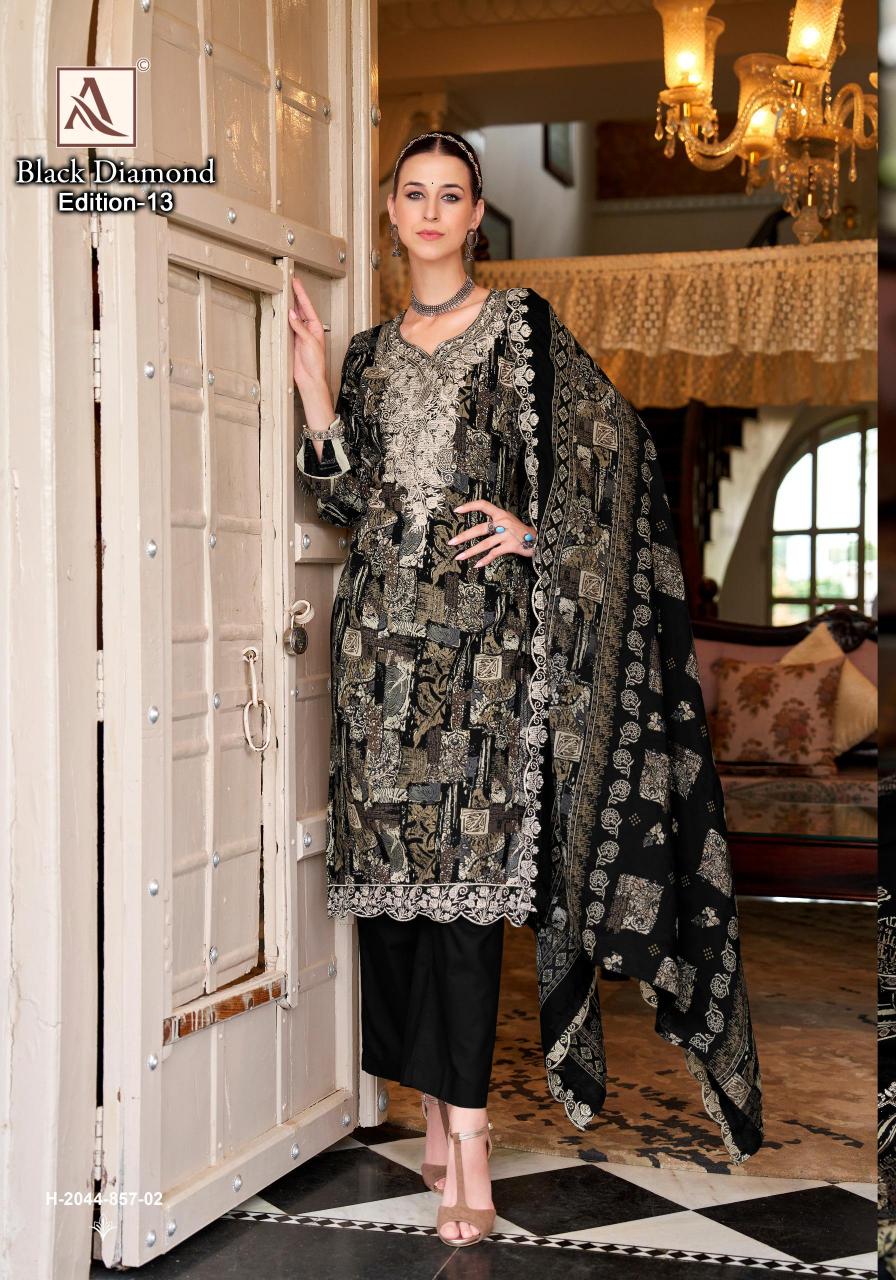 Alok Black Diamond Vol 13 Catalog dress material wholesale market