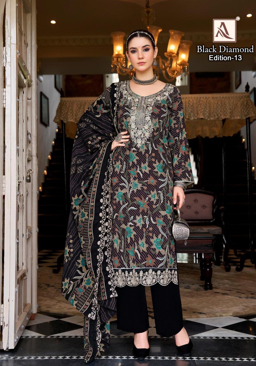 Alok Black Diamond Vol 13 Catalog dress material wholesale market